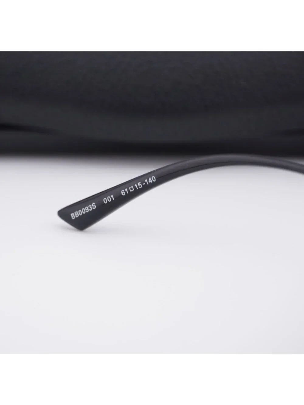 Balenciaga BB0093S 001 Geometric Sunglasses - Black / Grey with Logo
